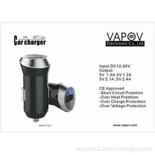 1.0 A CE FCC Single USB Car Charger For Sony / Nintendo G